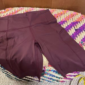 Lululemon Maroon Tights/Shorts